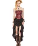 Steampunk Skirt with Shredded Raw Edges