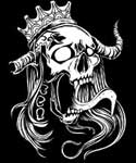 Screaming Royal Skull T-shirt (Black)