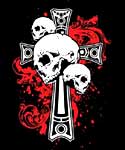 Bloody Cross & Skull T-shirt (Black)