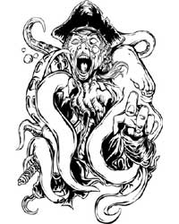 Screaming Octopus T-shirt (White)