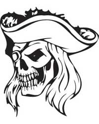Pirate Captain T-shirt (white)