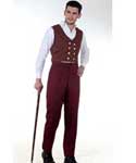 Gentlemen Classic Victorian Pants-Maroon