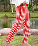 Sidestring Striped Pants