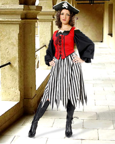 Alvilda Striped Skirt - Click Image to Close