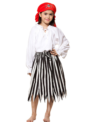 Girls Alvilda Striped Skirt - Click Image to Close