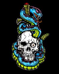 Skull & Snake T-shirt (Black)