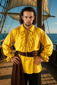 Captain Charles Vane Pirate Shirt Gold