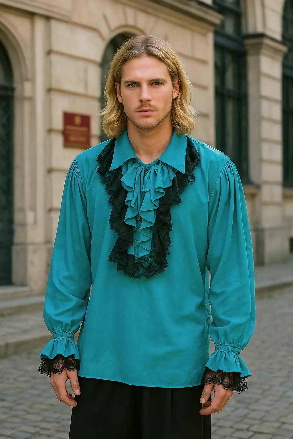 Roberto Cofresi Pirate Shirt Teal