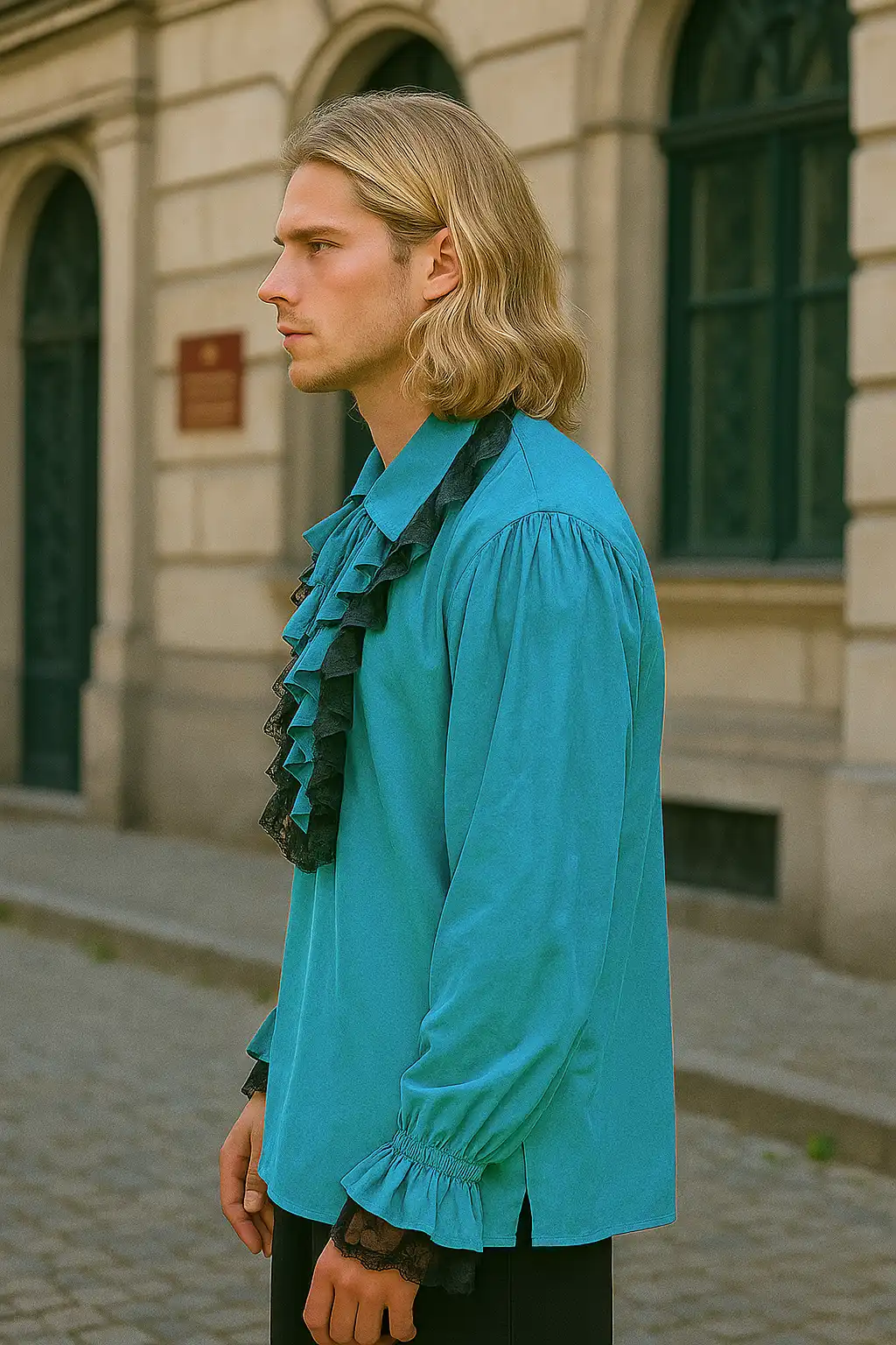 Roberto Cofresi Pirate Shirt Teal