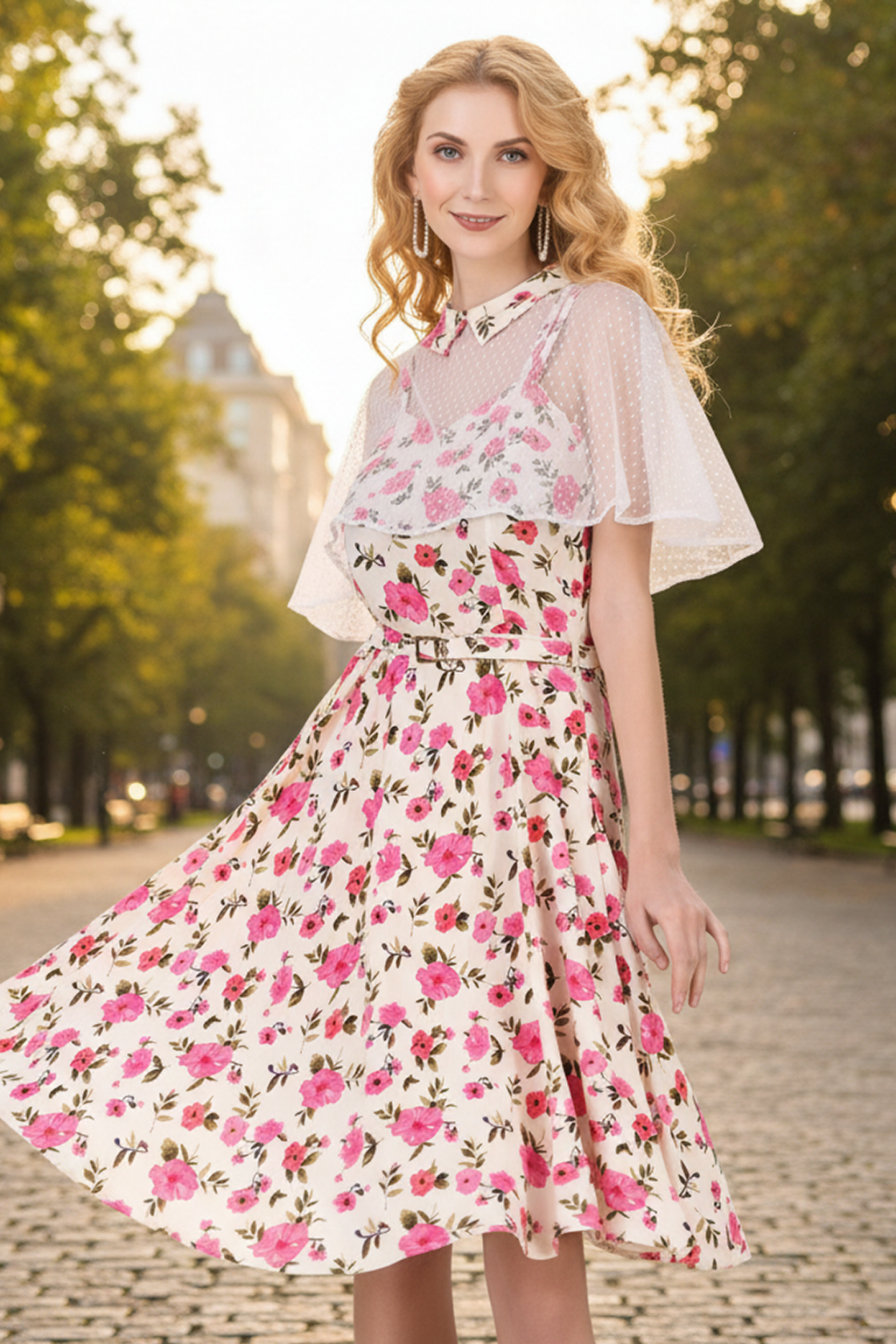 Pink 1950's Swing Dresses Retro Vintage 1950s Vintage Dress Swing  Dress Flare Dress Fancy