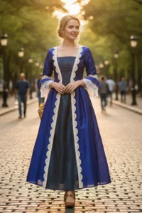 Queen Charlotte Dress Royal Blue