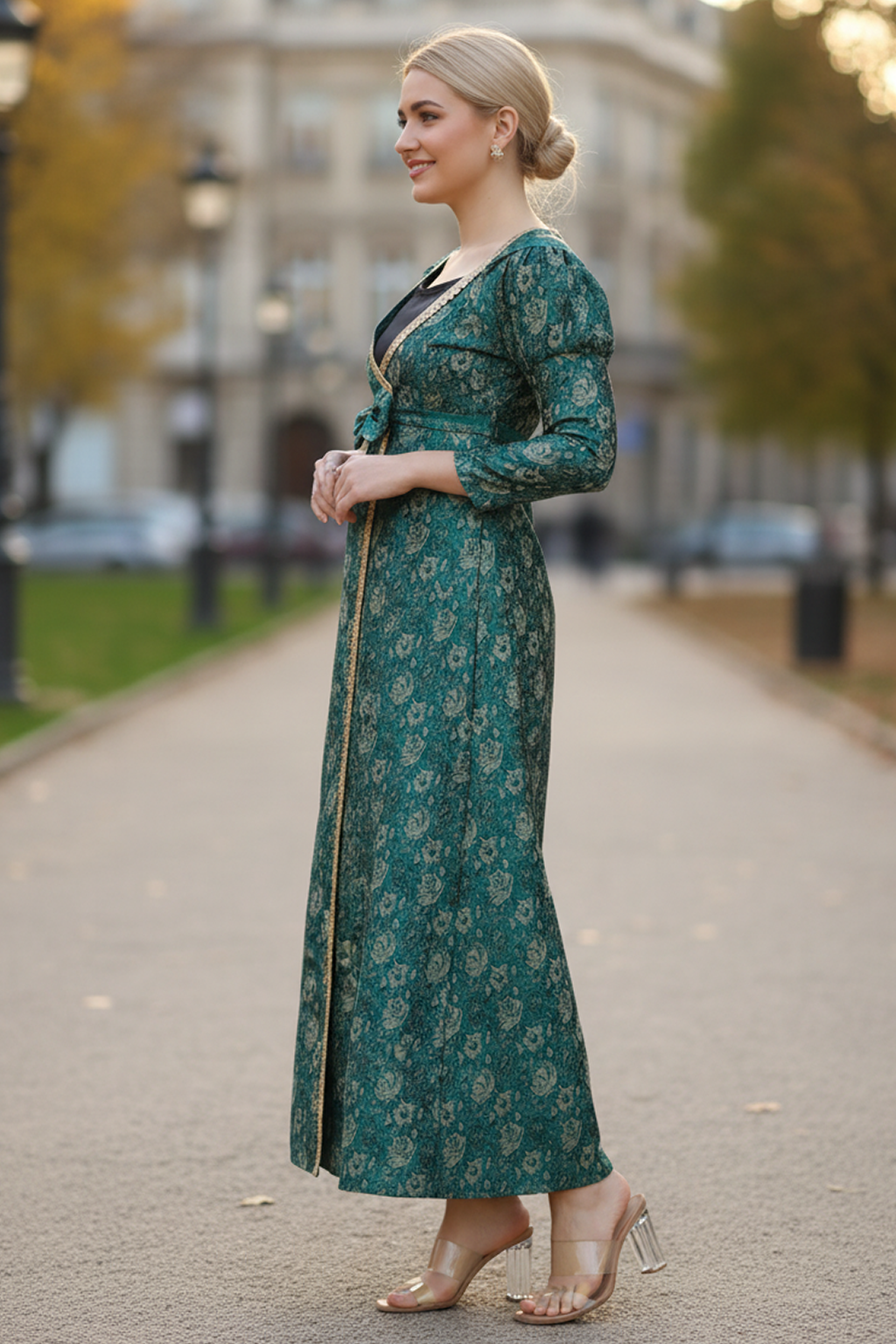 Penelope Featherington Dress Dark Green (52) | TudorDressing Penelope Featherington Dress Dark Green (52) | TudorDressing