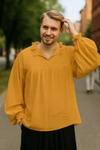 Early Renaissance Pirate Shirt Gold