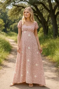 Daphne High Waistline Tea Peach