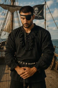 Buccaneer Pirate Shirt Black
