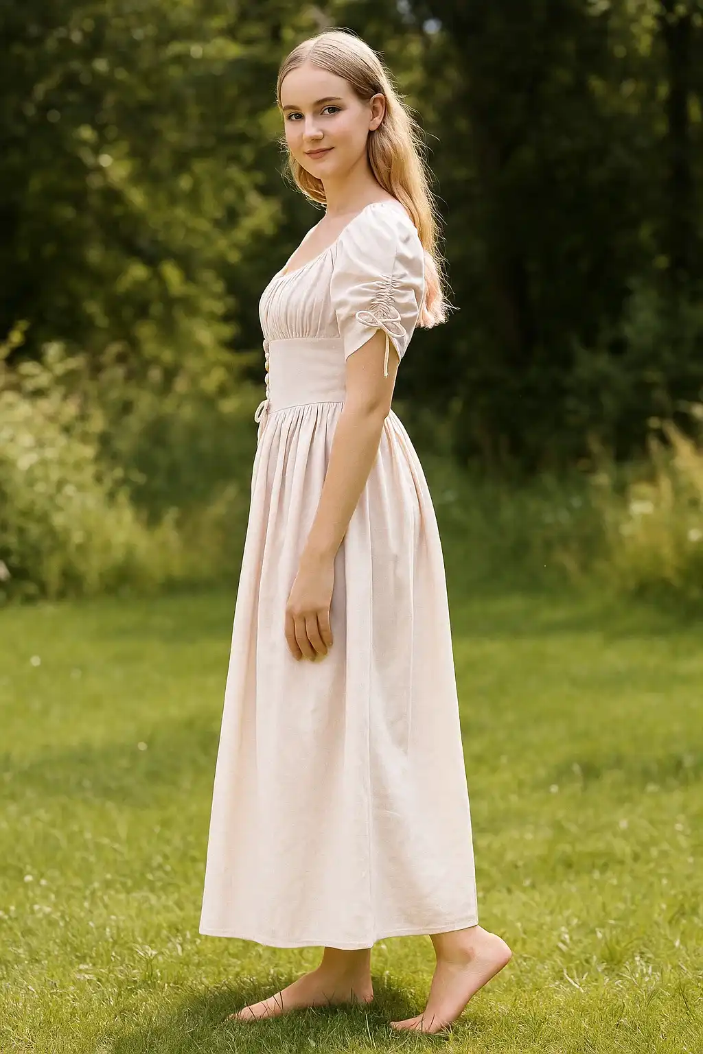 Women’s Meadow Muse Dress Apricot Hover