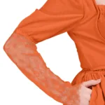 Women’s Wisteria Wonder Dress Rust with Deep Hood for Reenactment