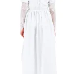 Women’s Wisteria Wonder Dress White with Deep Hood for Reenactment