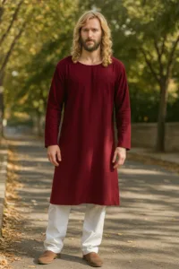 Medieval Robertus Linen Underdress – LARP & Fantasy Role Play Events – Chocolate