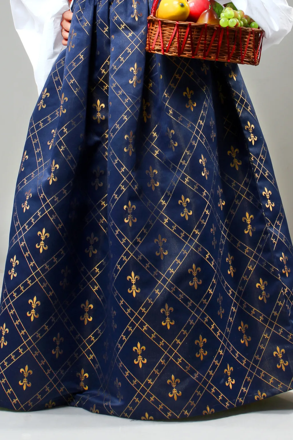 Women’s Renaissance Fleur de Lis Dress – Navy Hover