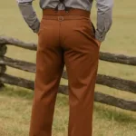 Men’s Steampunk Architect Pants  – Chocolate with Deep Hood for Reenactment