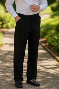 Men's Steampunk Classic Victorian Men's Trouser  – Black