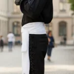 Men’s Pirate Large Sash – Linen – White with Deep Hood for Reenactment