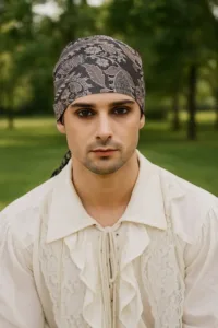 Men’s Pirate Triangle Head Scarf – Brocade – #115