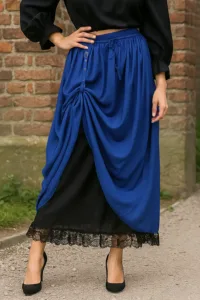 Double-Layer Renaissance LARP Skirt – Royal Blue