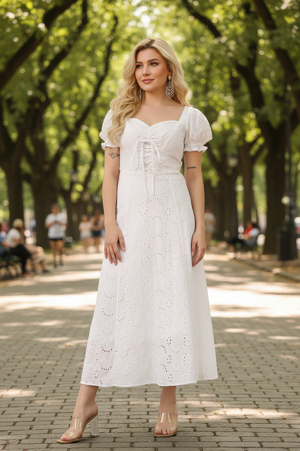 white christmas dresses Renaissance Cottagecore Cotton Floral Print Maxi Corset Dress with Sle –  Charmian main image 0