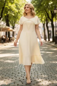 Women’s Winifred Cottagecore Dress Off White