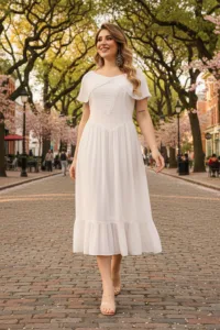 Women’s Winifred Cottagecore Dress White