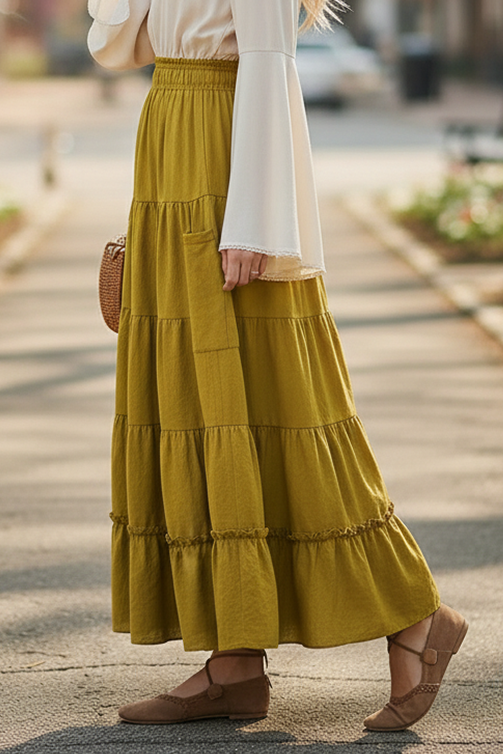 Enchanted Twilight Medieval Skirt – Gold