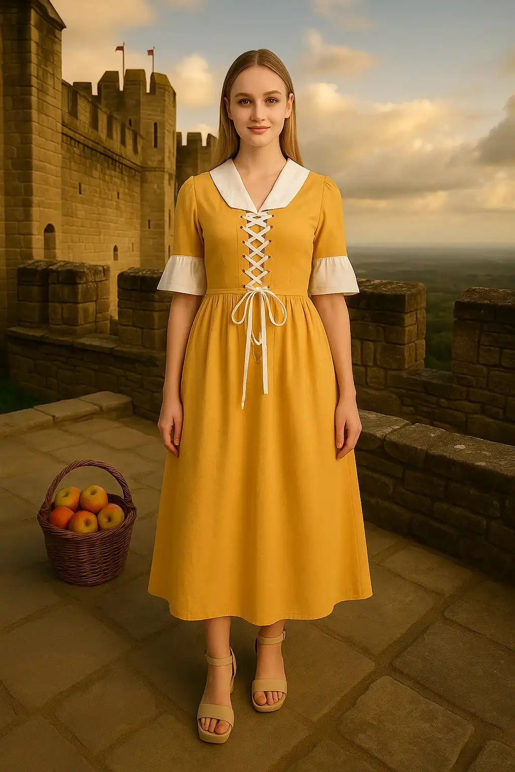 Women's Steampunk Elise Dress  Gold | TudorDressing