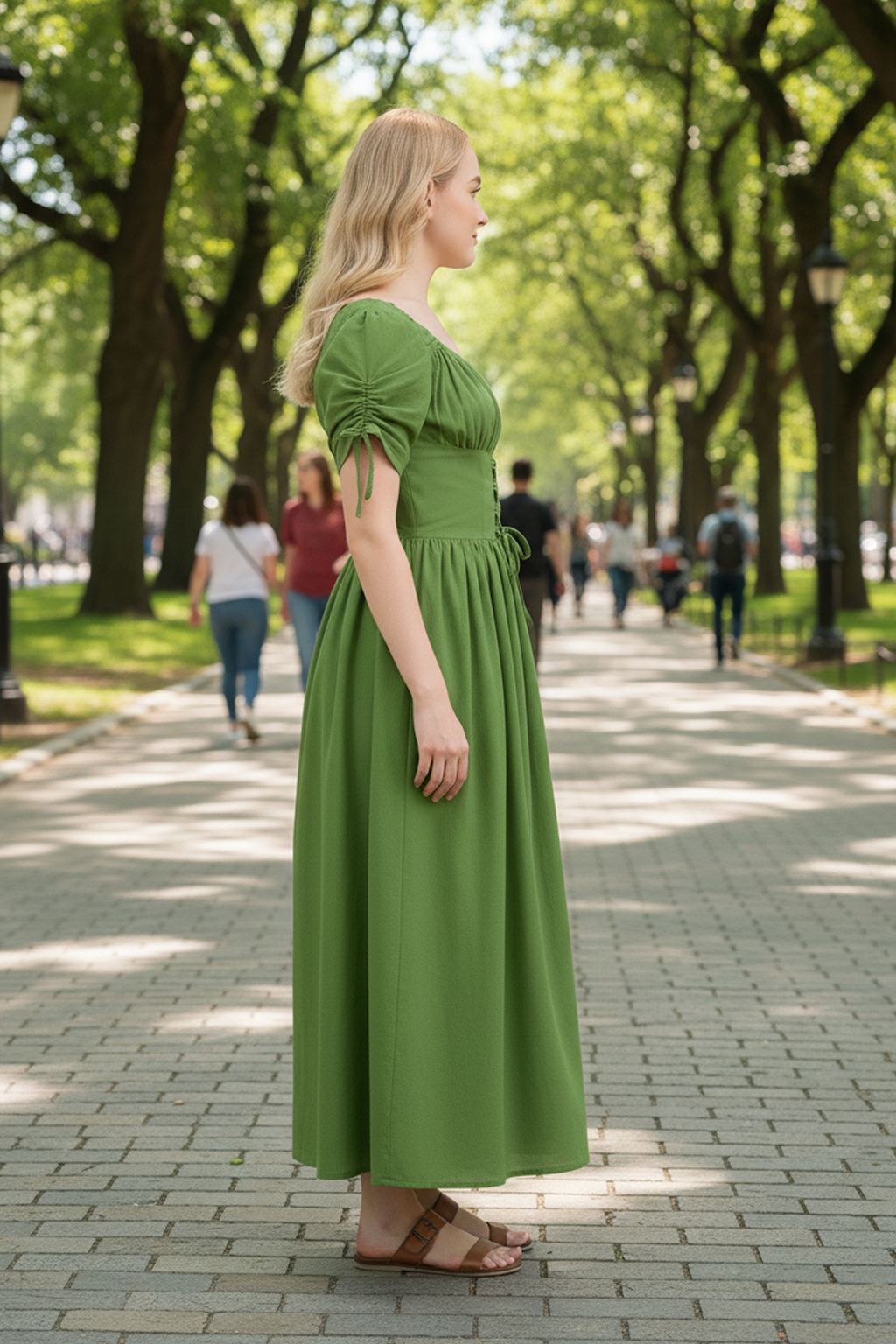 Women’s Meadow Muse Dress Army Green Hover