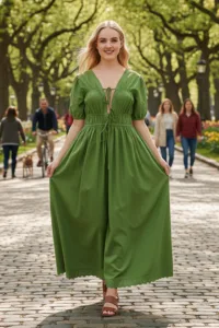 Women’s Wildflower Reverie Dress Army Green