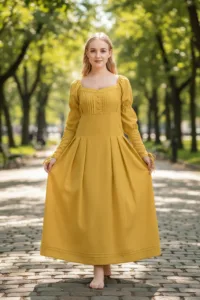 Women’s Woodland Muse Dress Goldenrod Yellow