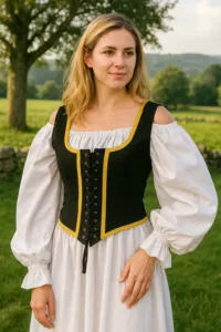 Reversible Wench Bodice (Decorated) Black