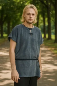 Medieval Farmer’s Tunic – Men’s – LARP & Fantasy Role Play Events – Gray